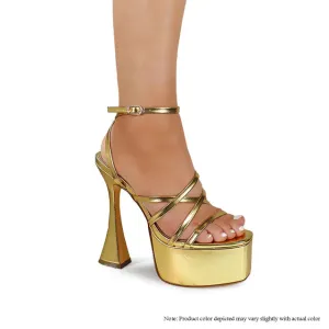 CHAI-1 PLATFORM HEEL - GOLD
