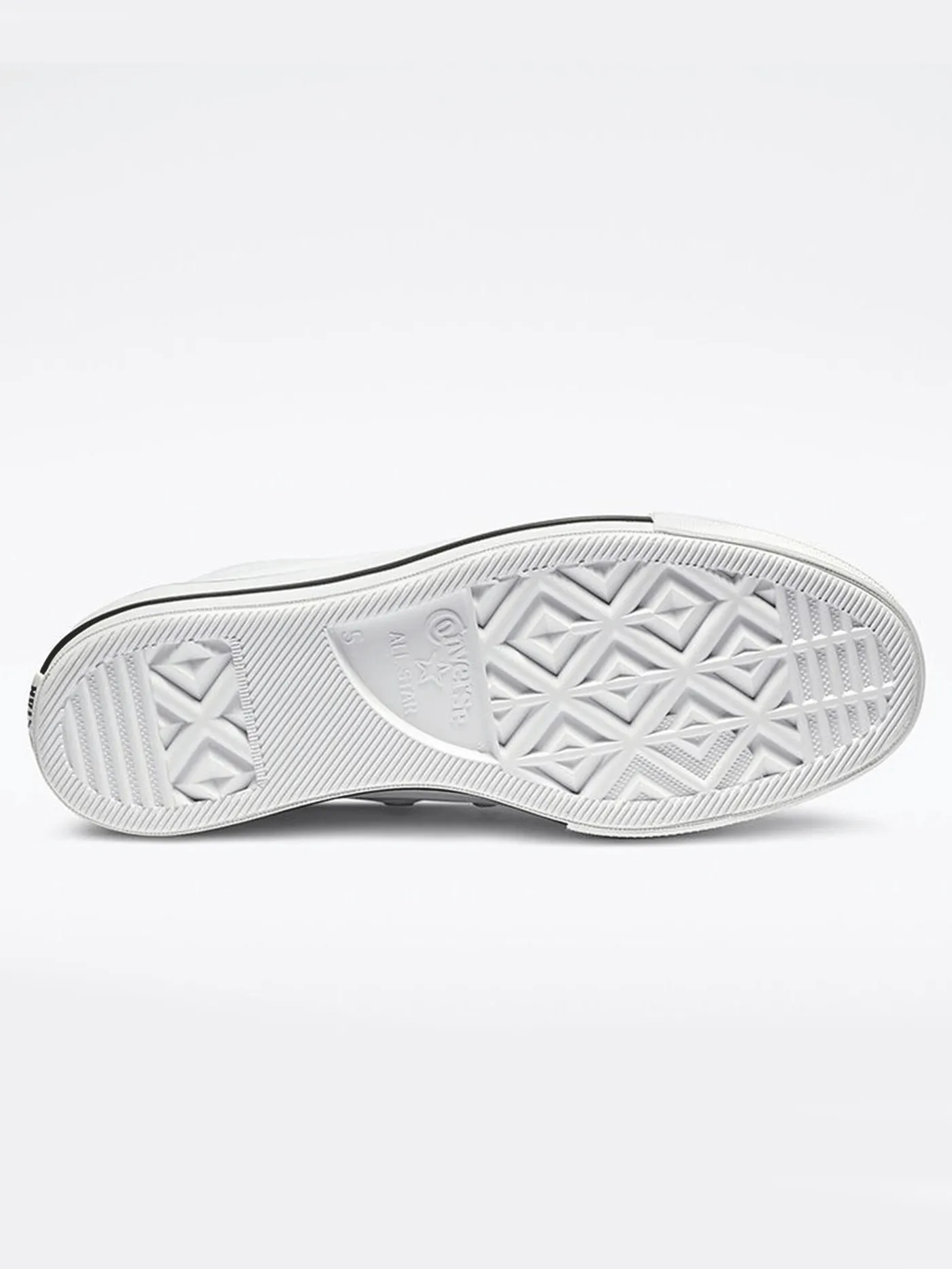 CT All Star Leather Platform White/Black/White Shoes