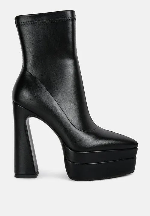 dextra high platform ankle boots