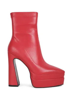 dextra high platform ankle boots