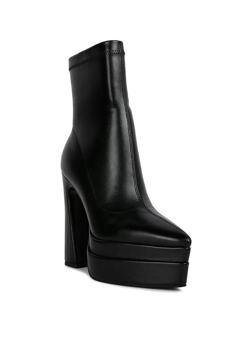 dextra high platform ankle boots
