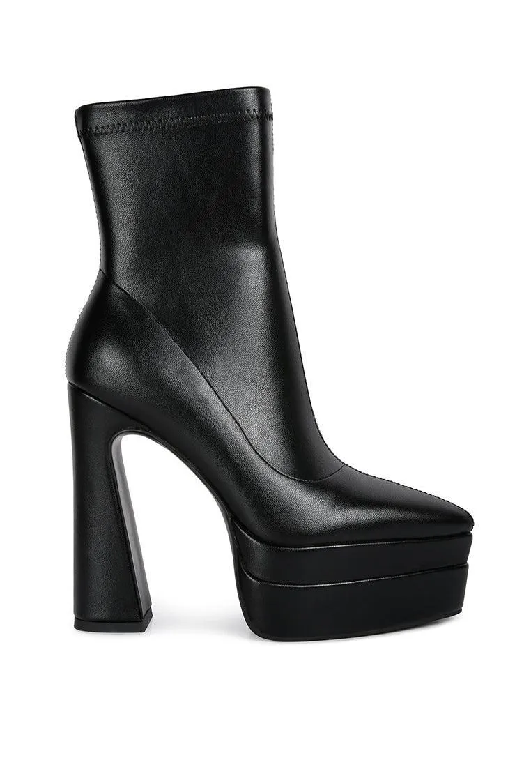 dextra high platform ankle boots