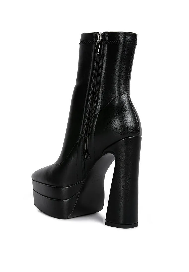 dextra high platform ankle boots