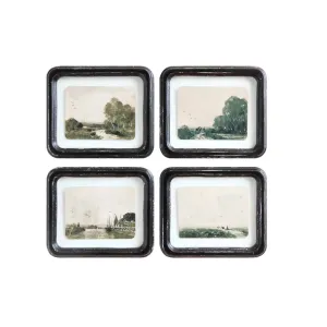 Distressed Wood Framed Wall Decor, 4 Styles