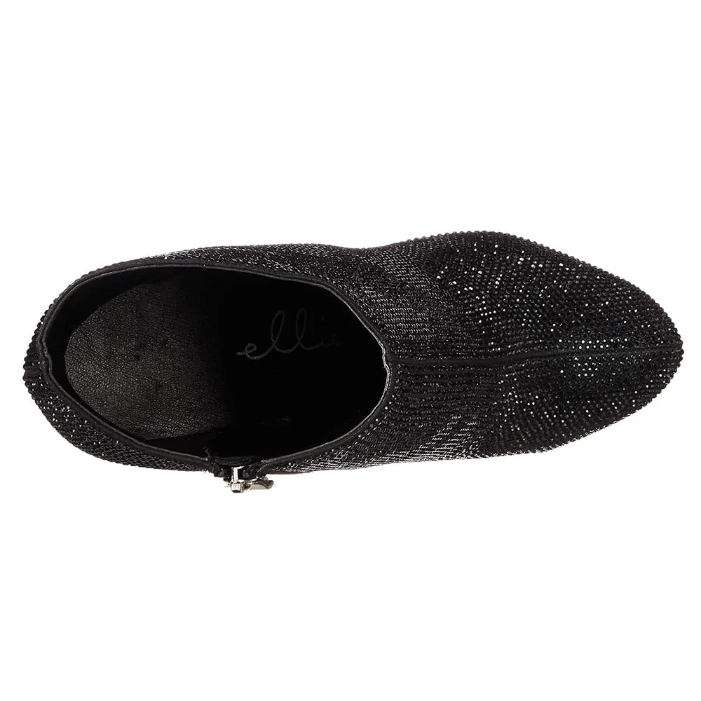 Ellie Shoes Andi 6" Stiletto Rhinestone Platform Bootie