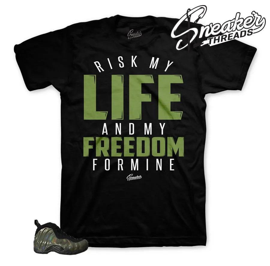 Foamposite Legion Green My Life Shirt