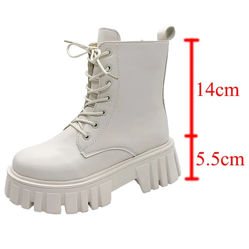 Funki Buys | Boots | Women's Gothic Punk Chunky Platform Boot