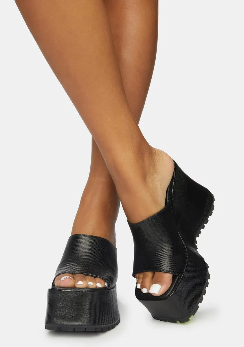 In The Zone Coated Platform Sandals