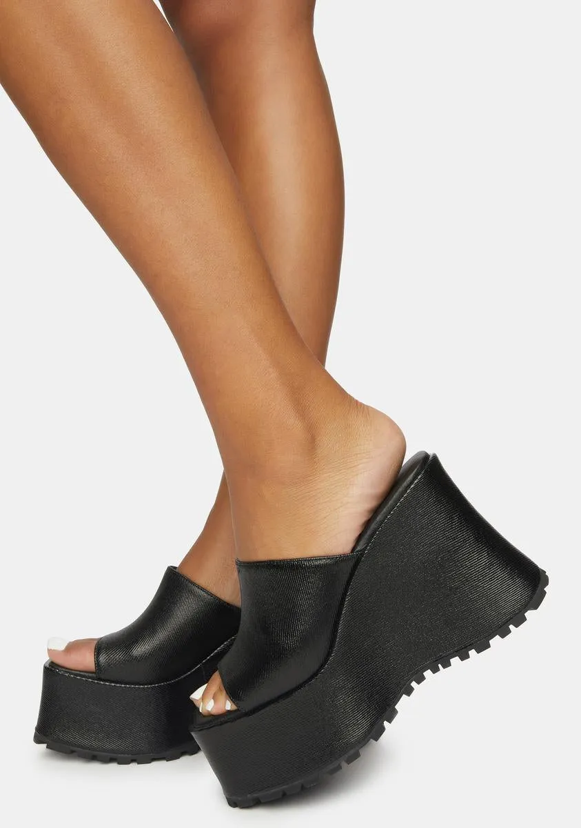 In The Zone Coated Platform Sandals