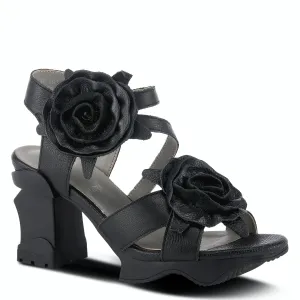 L'Artiste Shelly Flower Platform Leather Shoe