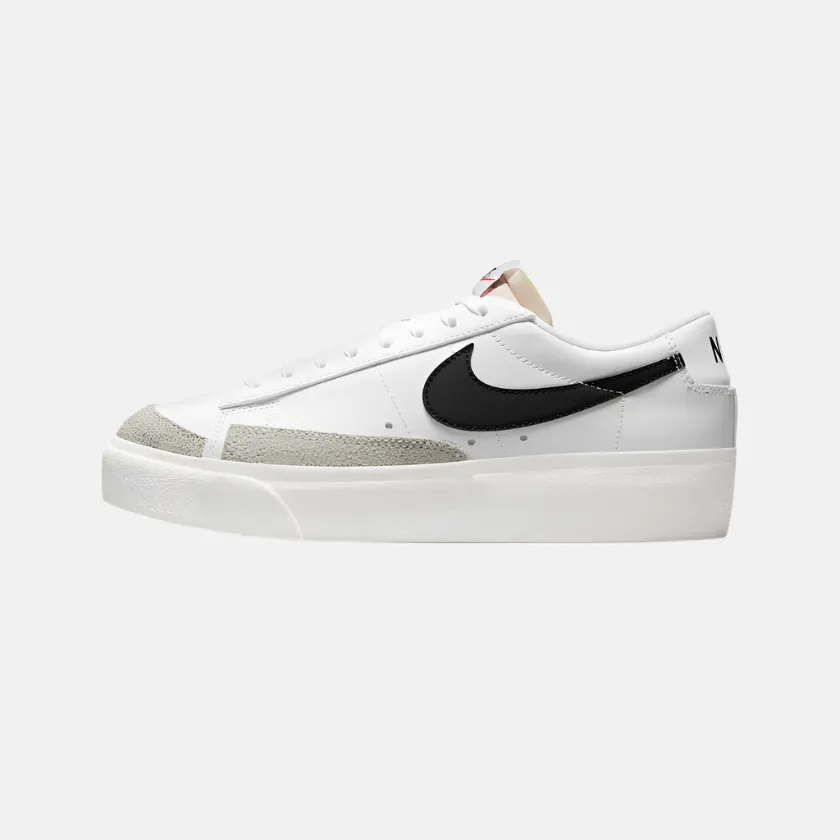 Nike Blazer Low Platform Women's Lifestyle Shoes -White/Sail/Team Orange/Black