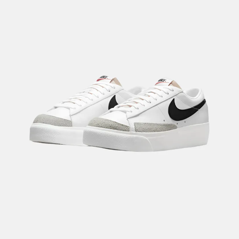 Nike Blazer Low Platform Women's Lifestyle Shoes -White/Sail/Team Orange/Black
