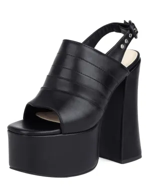 Open Toe Platform Summer Sandals High Heels Slingbacks