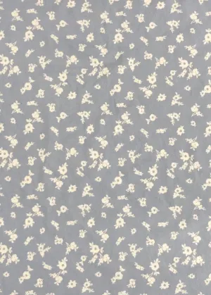 POLY BRUSHED DTY STRETCHED KNIT WITH DITSY FLORAL PRINT<br><h6>2-C.BLUE/OFFWHITE<br>329BPRT-FL02</h6>