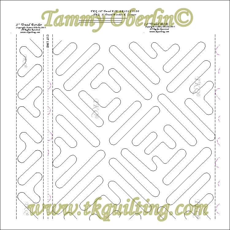 R121 18" Tread E2E & 3" Tread Border & Corner