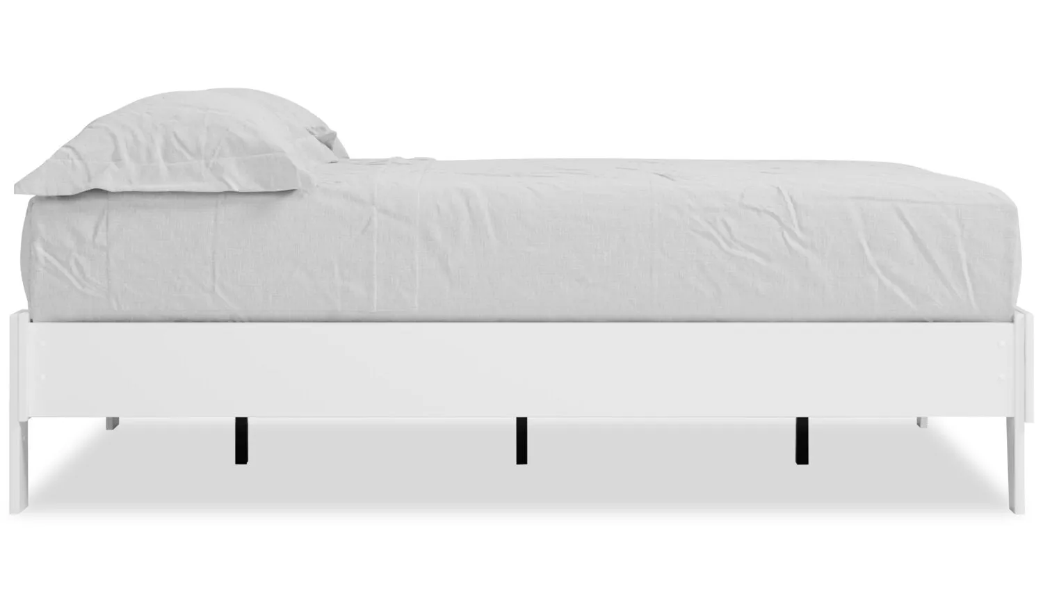 Ridge Full Platform Bed - White