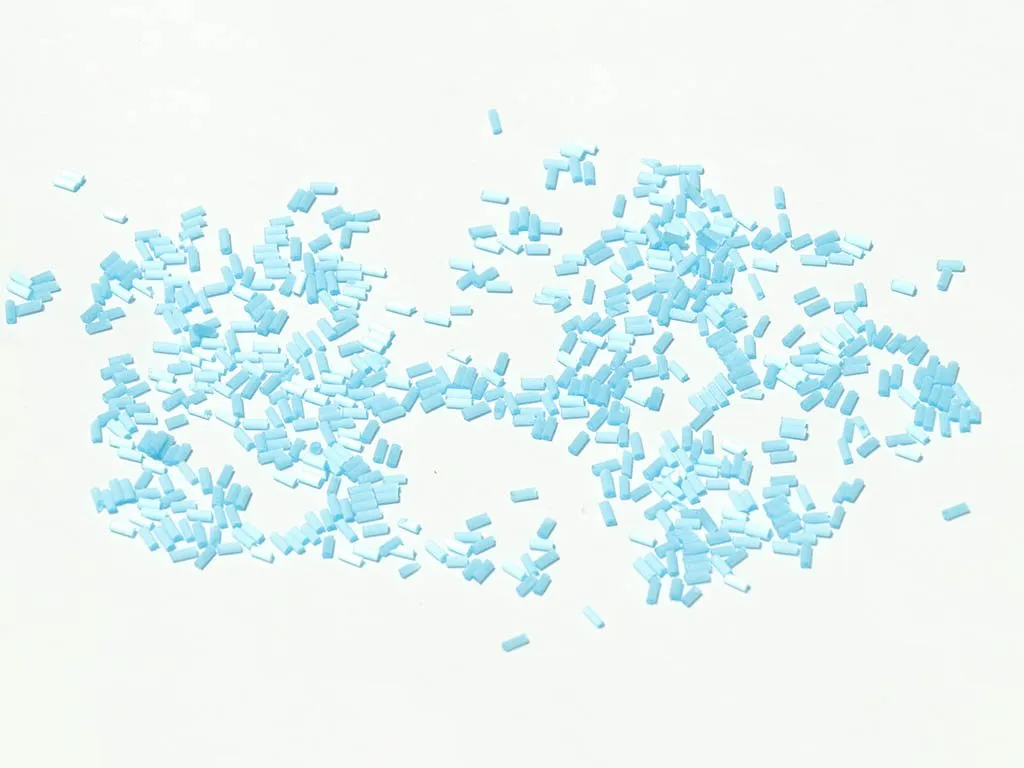 Silky Blue Opaque Pipe / Bugle Glass Seed Beads- 4.5 mm (Wholesale)