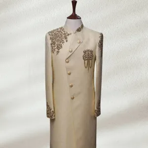 Traditional Self Textured Sherwani