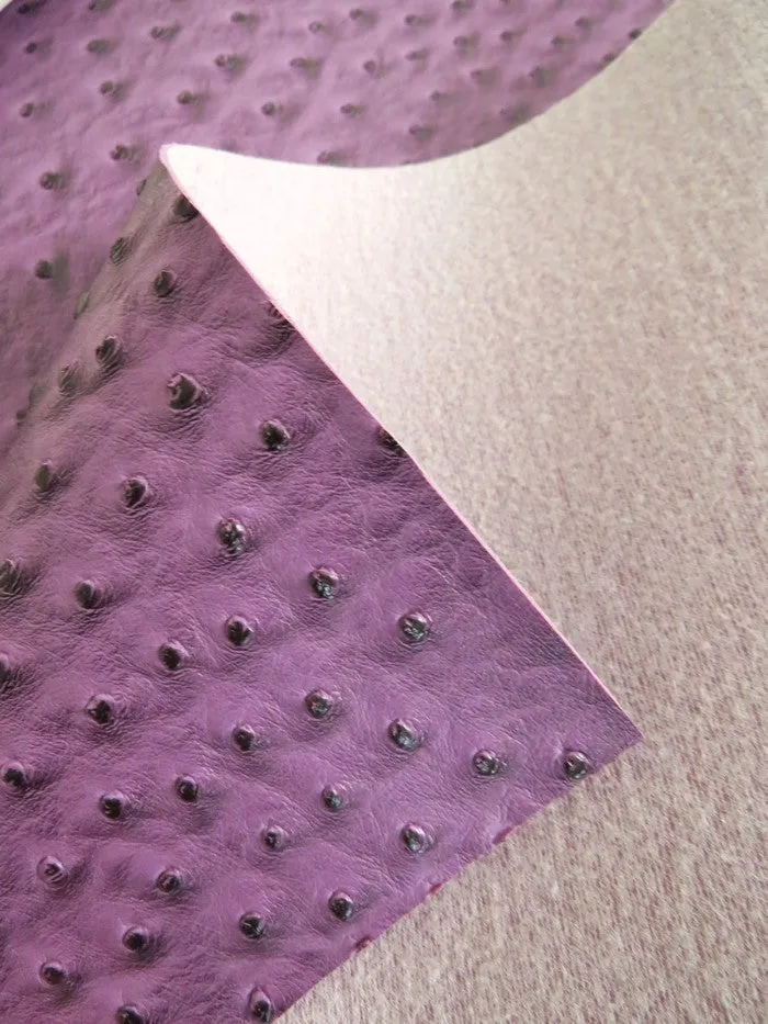 White Classic Ostrich Upholstery Vinyl Fabric / By The Roll - 30 Yards
