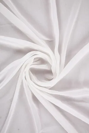 White Dyeable Pure Chiffon Silk