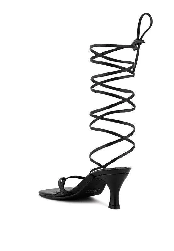 Women's Shoes Dorita Kitten Heel Lace Up Sandal