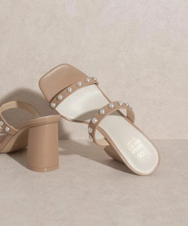 Womens Victoria Pearl Strap Heels